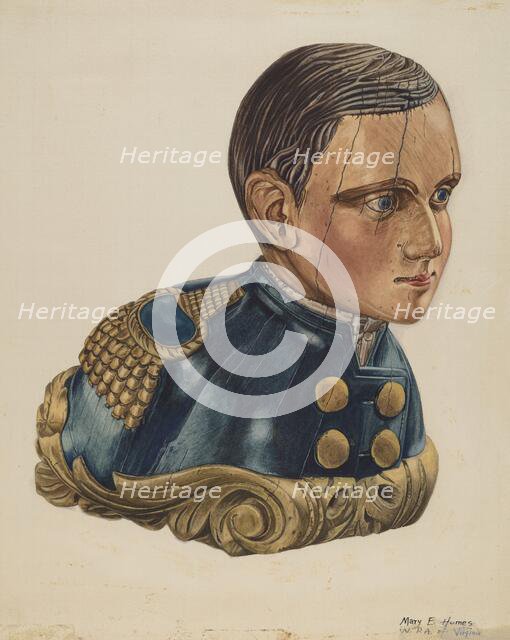 Pilot House Ornament, c. 1939. Creator: Mary E Humes.