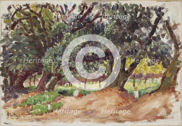 Park view from England, 1921. Creator: Alfred William Finch.