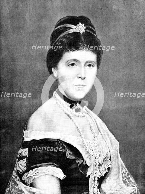 The late Empress Augusta of Germany and Queen of Prussia, 1890. Creator: Unknown.
