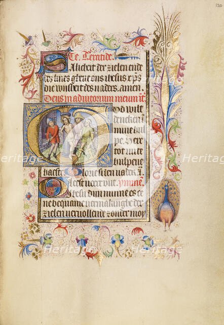 Initial G: The Flagellation; Book of Hours, after 1460. Creator: Unknown.