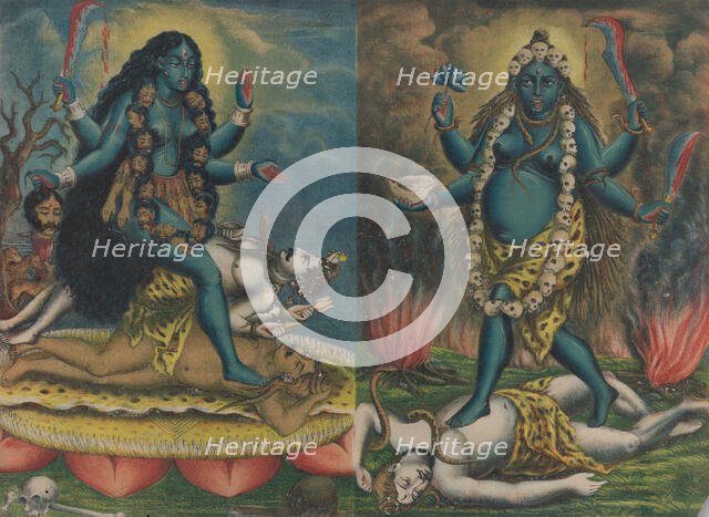 Kali/Tara, ca. 1885-90. Creator: Calcutta Art Studio.