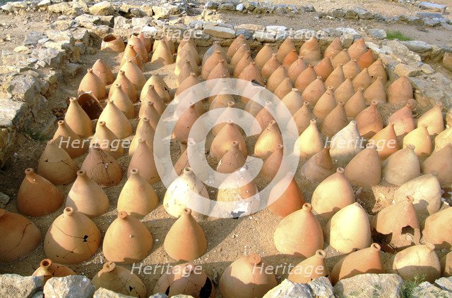 A building with amphoras in Mesembria, Greece. Artist: Samuel Magal