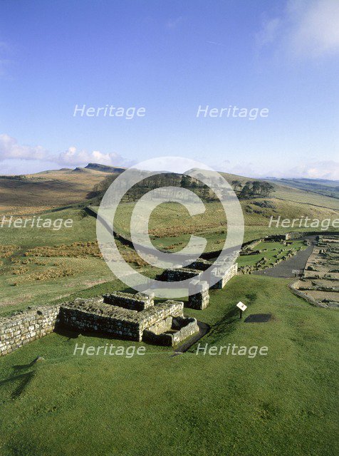 Housesteads Fort, Hadrian's Wall, Northumberland, 2010. Artist: Unknown.