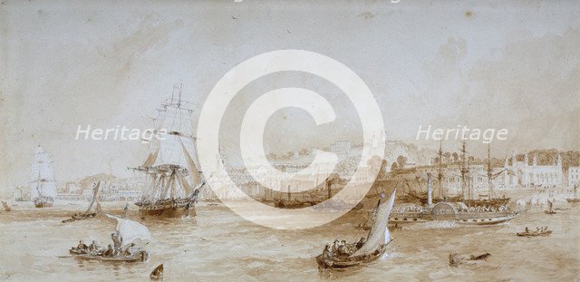 Gravesend, Kent, c1830. Artist: Thomas Mann Baynes