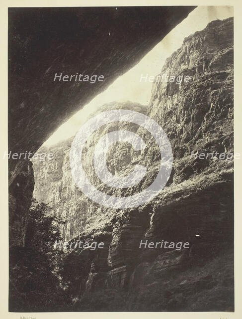 Cañon of Kanab Wash, Colorado River, Looking South, 1872. Creator: William H. Bell.