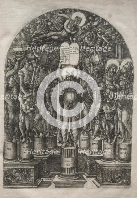 Moses Surrounded by the Patriarchs, before 1561. Creator: Jean Duvet (French, 1485-1561).