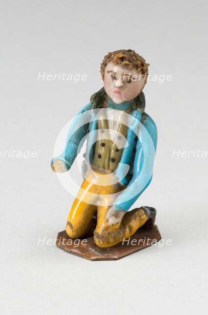 Kneeling Boy, France, Mid 19th century. Creator: Verres de Nevers.