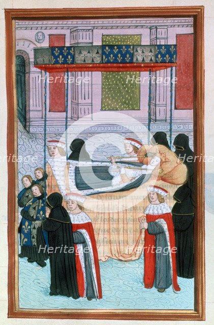 Funeral of Anne of Britanny, Paris, 1514, (16th century). Artist: Unknown