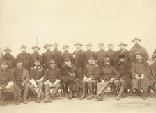 The fighting 7th officers, 1891. Creator: John C. H. Grabill.