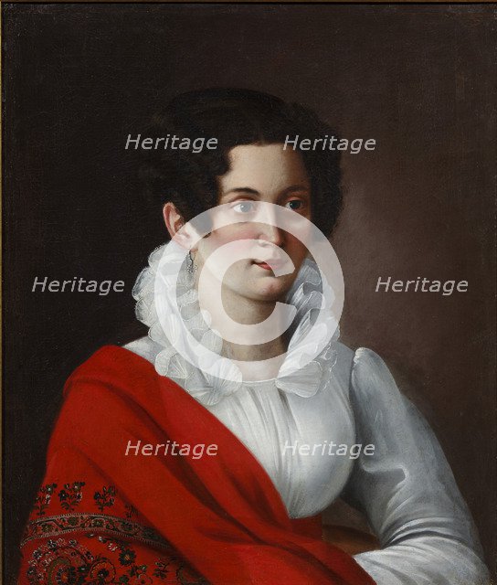 Portrait of Anna Nikolayevna Nashchokina, née Panova, 1820s.