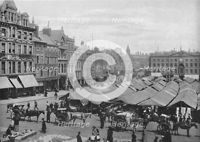 'Nottingham: The Market-Place', c1896. Artist: Frith & Co.