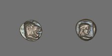 Drachm (Coin) Depicting Lion, 500-480 BCE. Creator: Unknown.