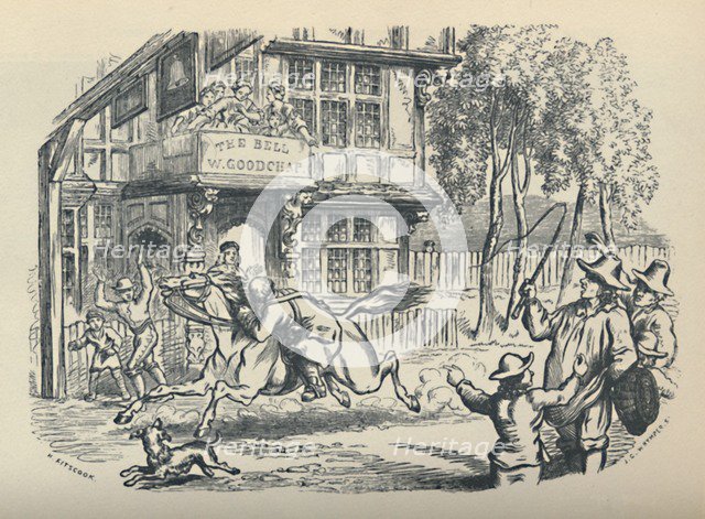 'John Gilpin Passing The Bell, Edmonton', (c1950). Creator: JG Whymper.