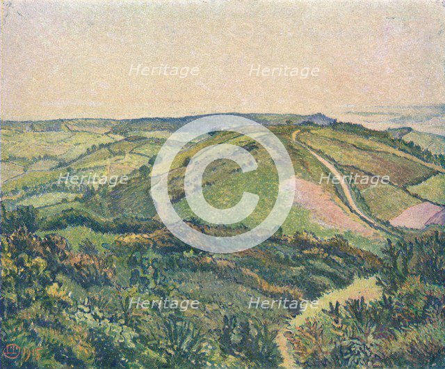 'View from the Hill, Fishpond', c1913. Artist: Lucien Pissaro.