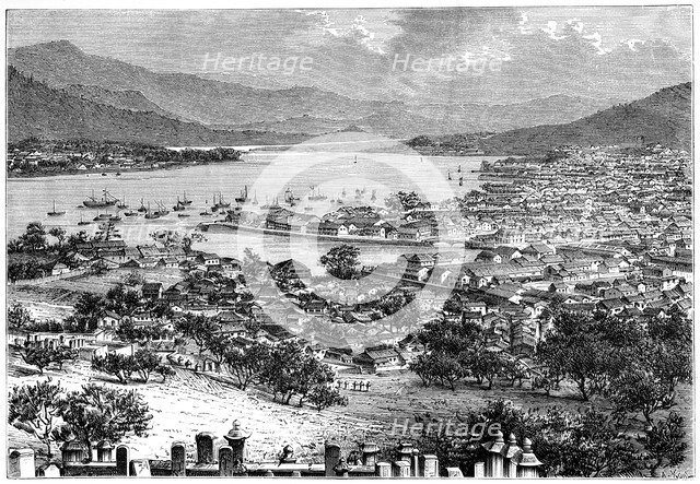 Nagasaki, Japan, 1895.Artist: Armand Kohl