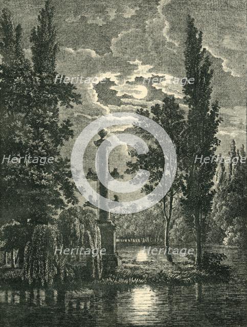 Rostral column in the gardens of the Château de Méréville, Essonne, France, (1903). Creator: Unknown.