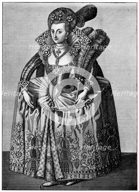 Anne of Denmark, early 17th century, (1910). Artist: Unknown