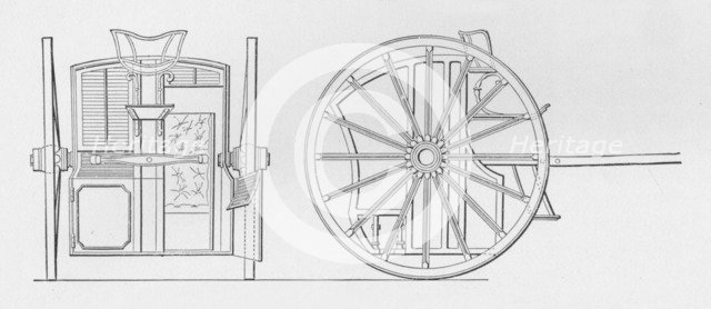 'Specification Drawings for Hansom's Cab, 1834', 1834, (1904). Artists: Joseph Hansom, Unknown.