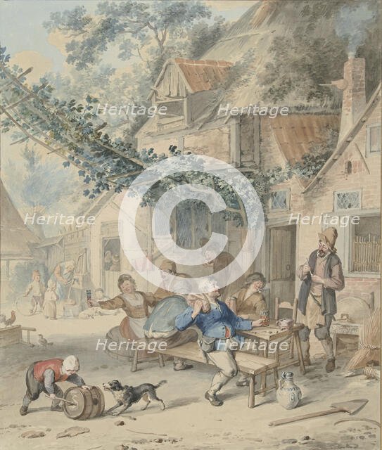 Merry company at an inn, 1720-1792. Creator: Aert Schouman.