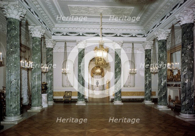 The Grecian Hall, Pavlovsk Palace, St Petersburg, Russia. Artist: Unknown