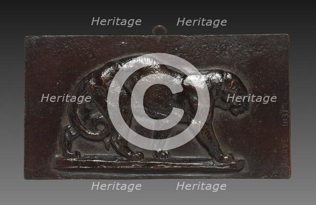 Walking Panther, 1831. Creator: Antoine-Louis Barye (French, 1796-1875).