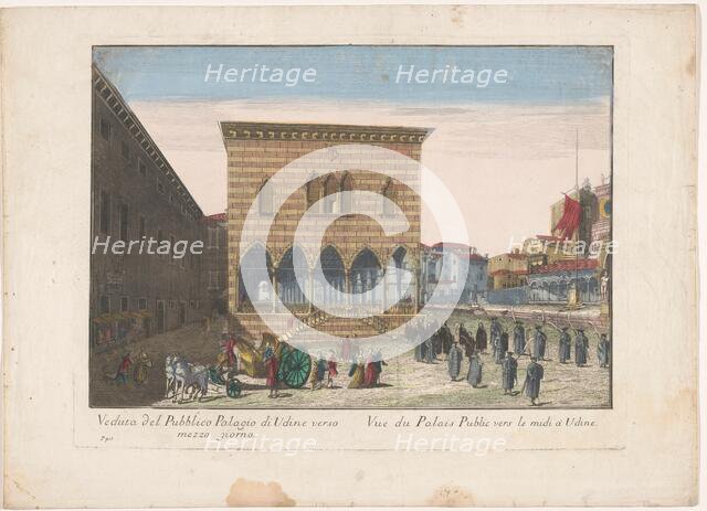 View of the Town Hall in Udine, 1700-1799. Creator: Unknown.