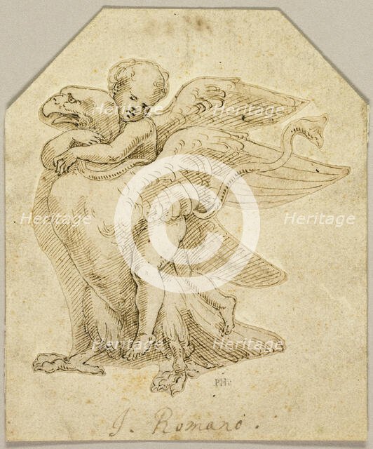 Cupid Astride an Eagle, n.d. Creator: Giulio Romano.