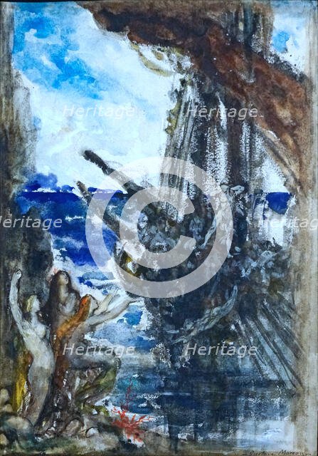 Ulysse et les Sirènes (Ulysses and the Sirens). Creator: Moreau, Gustave (1826-1898).