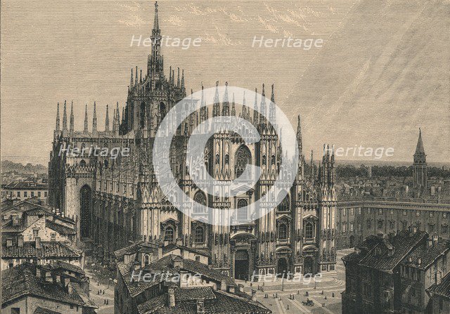 'Milan Cathedral', 1873.  Artist: Unknown.