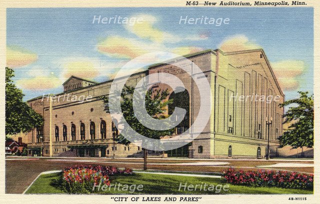 New Auditorium, Minneapolis, Minnesota, USA, 1944. Artist: Unknown