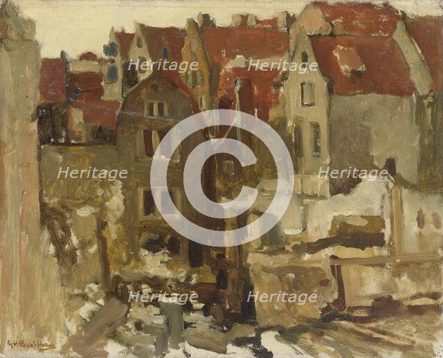 The Demolition of the Grand Bazar de la Bourse on the Nieuwendijk, Amsterdam, 1893-1897. Creator: George Hendrik Breitner.