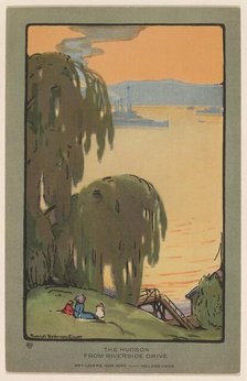 The Hudson from Riverside Drive, 1914. Creator: Rachael Robinson Elmer.