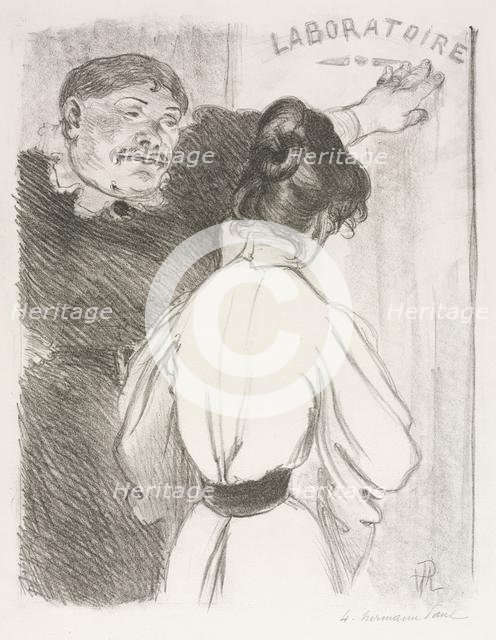 Laboratoire, c. 1900. Creator: Hermann Paul (French, 1864-1940).