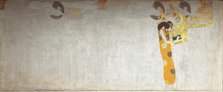 The Beethoven Frieze: "The Longing for Happiness Finds Appeasement in Poetry", Panel 7, 1901. Creator: Klimt, Gustav (1862-1918).