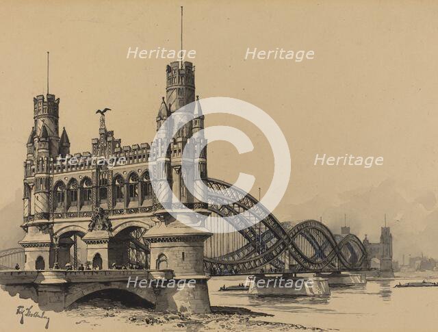 Elbbrucke, 1893. Creator: Fritz Stoltenberg.