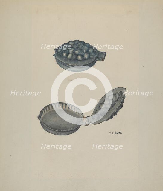 Ice Cream Mold, c. 1941. Creator: V. L. Vance.