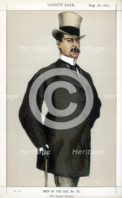 'The Spanish Minister', 1871.Artist: Coide