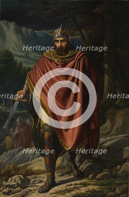 Witteric, Visigothic King, Mid of the 19th century. Artist: Soriano Murillo, Benito (1827-1891)