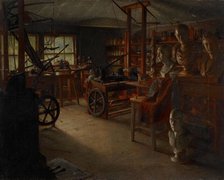 James Watt's Work Room, Heathfield Hall, 19th century.  Creator: Jonathon Pratt.