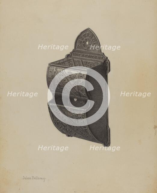 Match Holder, c. 1940. Creator: Julius Bellamy.