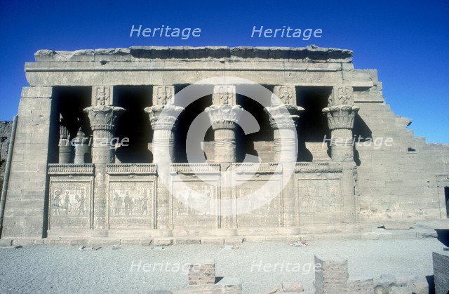 The Mammisi (Birth-House), Temple of Hathor, Dendera, Egypt, 125 BC - 60 AD. Artist: Unknown