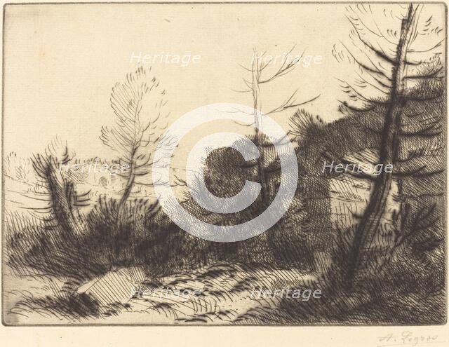 Roman Ruin (Ruine romaine). Creator: Alphonse Legros.