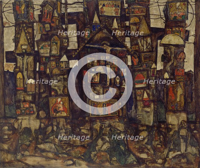 Forest Prayer, 1915. Creator: Schiele, Egon (1890-1918).