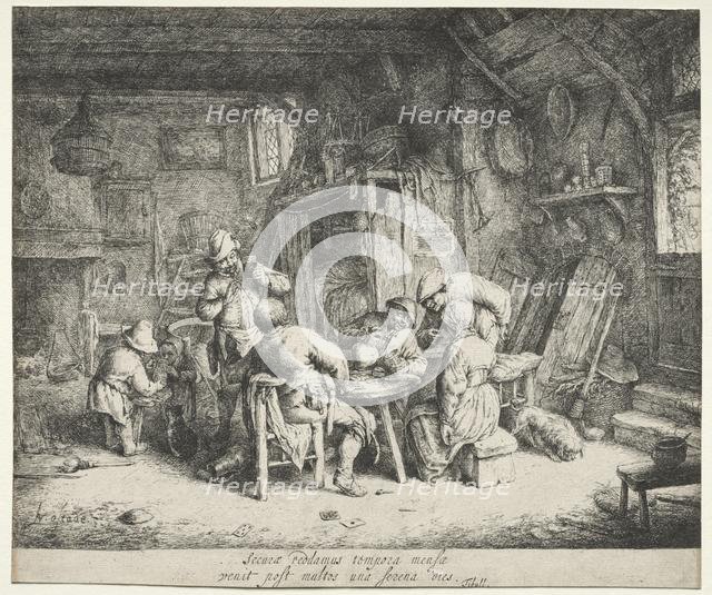 The Breakfast, c. 1664. Creator: Adriaen van Ostade (Dutch, 1610-1684).