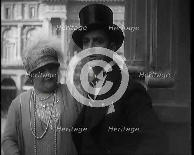 The Italian Opera Singer Luisa Tetrazzini Marrying Pietro Vernati, 1926. Creator: British Pathe Ltd.