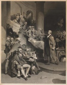 Patrick Henry Delivering His Celebrated Speech in the House of Burgesses, Virginia, 1852. Creator: Alfred Jones (American, 1819-1900).