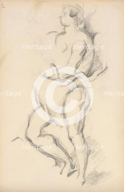 Study of the Allegorical Figure of the Genius of Health from Rubens' "The Birth of..., 1895/1898. Creator: Paul Cezanne.