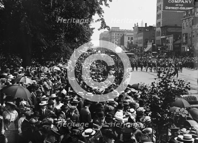 Statue of Commodore John Barry unveiled, Washington DC, 16 May 1914.  Creator: Harris & Ewing.