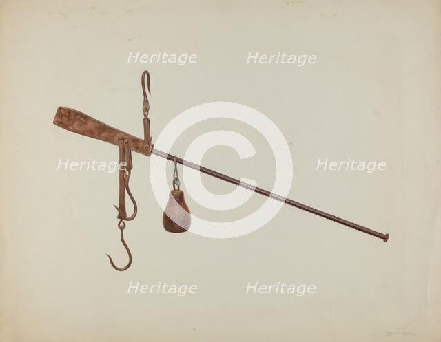 Steel Yard, c. 1939. Creator: Frank M Keane.