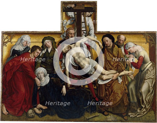 The Descent from the Cross, ca 1435. Artist: Weyden, Rogier, van der (ca. 1399-1464)